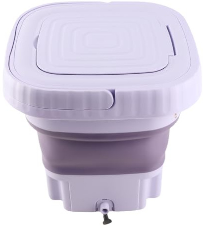 Lavatrice Portatile, Lavatrice da Campeggio da 11 Litri Mini Lavatrice Pieghevole con Funzione di Temporizzazione, Lavatrice per Biancheria Intima per Vestiti per Bambini (Spina