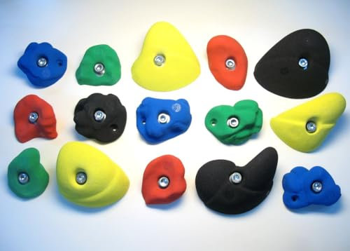 KS Klettergriffe Klettergriffe Set Leicht 1, Farbe:schwarz