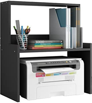 SFNIOKFG Druckerständer fürs Büro, Schrank, Lagerregal, Akten-/Desktop-Druckerständer, Kopierregal, Bücherregal, Home-Office-Küche, 53 cm hoch, Druckerständer (Farbe: B)