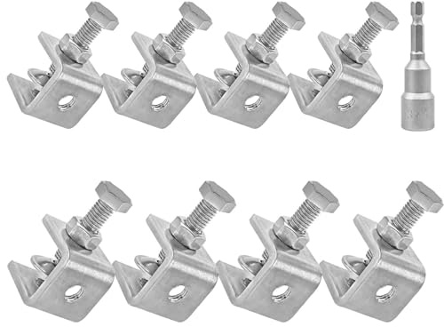 304 Stainless Steel C-Clamps,20mm Mini Tiger Clamps for Woodworking,C-Clamp 8 Pack