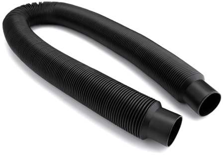 Rainwater collection downspout hose, 27.5 inches long, 1.25 inches diameter, black flexible connector for rainwater bucket, storing more rainwater for gardens and outdoors