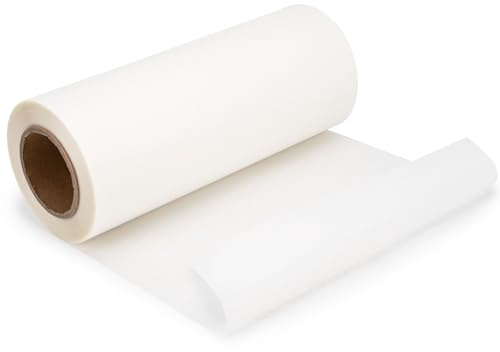 TKNCCC DTF Transferfolie, DTF-Folie, 33 cm x 100 m, für DTF-Drucker, doppelseitig, matt, transparent, Vorbehandlungsrolle, PET-Wärmetransferpapier für Tintenstrahldrucker, Direktdruck auf T-Shirts