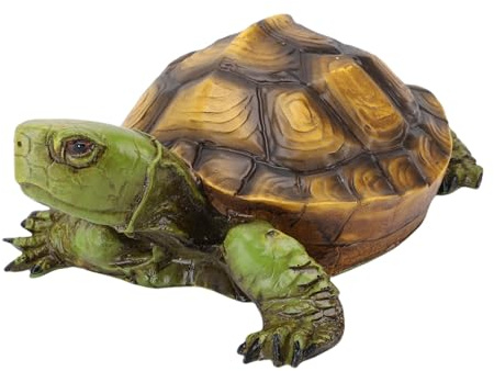 CHEOTIME Turtle Statue, Resin Floating Turtle Figurine Garden Ornament, Pond Decoration for Outdoor Water Features and Aquarium Display
