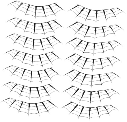 BELLIFFY 7 Pairs Halloween Party Artificial Eyelashes Reusable Makeup Lash for Women Cosplay Stage Festival Eye Decor