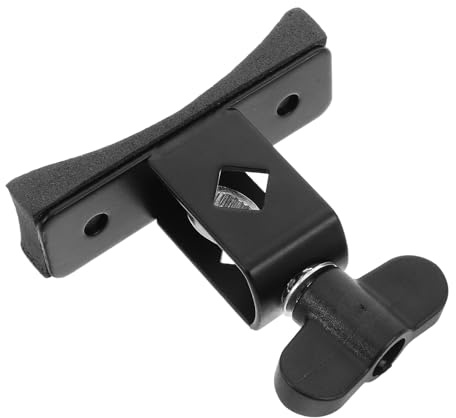GALPADA Abrazadera Ajustable para Material de Aleación Negro y Diseño Seguro Aro de Tambor para Accesorios de Instrumentos de Percusión