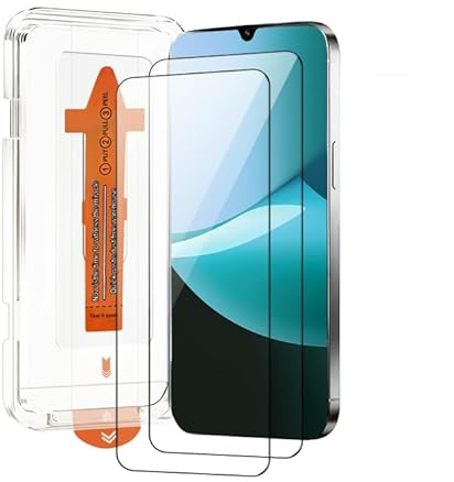 chejuza gehärtetes Glas für Redmi 15C 4 g/5 g [2 Stück], schnelle Installation, vollständige Abdeckung, blasenfrei, Härte 9H, Glas, hohe Definition Displayschutzfolie