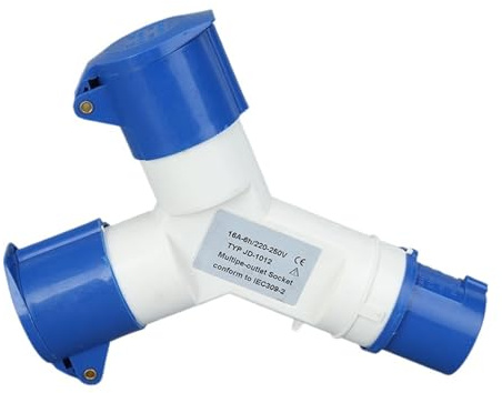 Spina e presa industriale impermeabile IP44 a 3 pin 16A, 3/4 vie, 220 V, 1 spina, prese multiple, connettore elettrico di alimentazione maschio femmina(1012)
