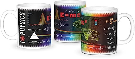 getDigital Wissenschaftsbecher Physik - Perfekte Kaffeetasse für Schüler, Studenten, Physiker und andere Wissenschaftler - 300 ml, Keramik
