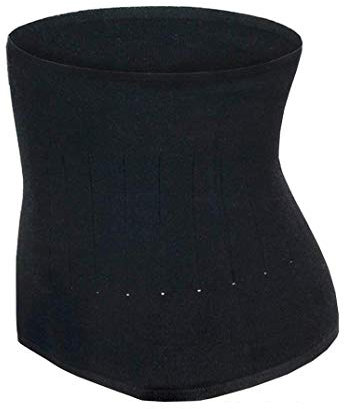 ITODA Wärmegürtel Unisex Rückenwärmer Winter Taillengürtel Nierenschutz Nierengurt Damen Herren Wärmeschutz Gürtel Nierenwärmer Taille Unterstützung Bauchgürtel für Erwachsene Jugendliche Schwarz L