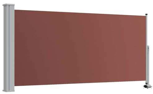 vidaXL Ausziehbare Seitenmarkise 120x300 cm Braun