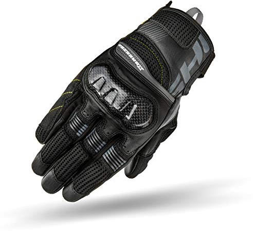 Shima X-Breeze 2 Guantes Moto Hombre - Guantes Ventilados, Touchscreen, Verano Textil con Protector Nudillos de Carbono, Palma Reforzada