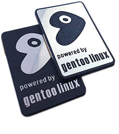 Gentoo Linux Sticker Set (Two Emblems) - 35 mm x 25 mm