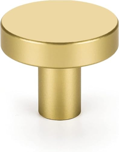 LONTAN 10 Stück goldfarbene Möbelknöpfe, Aluminiumlegierung, kleiner Schubladenknopf, geeignet für Schränke LS7T001BB
