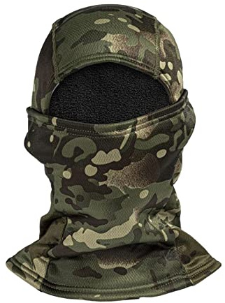 Sturmhaube Winter Fleece Gefütterte Skimaske Winddichte Camouflage Gesichtsmaske Herren Damen Gesichtshaube für Fahrrad Motorrad Outdoorsports