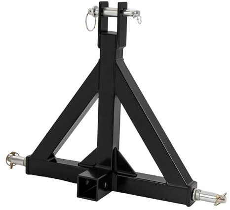 3-Punkt-Anhängerkupplung Adapter für Anhänger & Bauernhofgeräte, 2 Traktor Schlepper Ackerschiene mit Dreipunktaufhängung, Ackerschiene Ackerschienendreieck Kat.1 mit Kupplungsbolzen