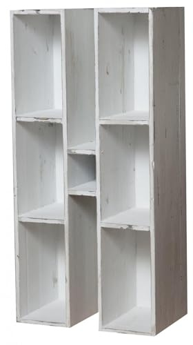 Biscottini Tablón de anuncios Evergreen-House con estantes de Pared 63,5 x 18,5 x 63,5 cm (Largo x Ancho x Alto) – Biblioteca para Objetos para la casa – Tablón de anuncios de Pared para perfumes –