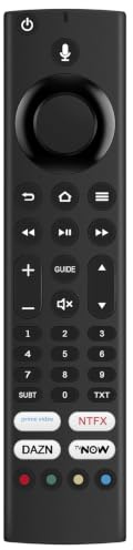 AULCMEET Fire Replacement Voice Remote Control Fit for TCl SF540 Series FUll HD TV 40SF540 32SF540 4K QLED TV 50CF630 55CF630
