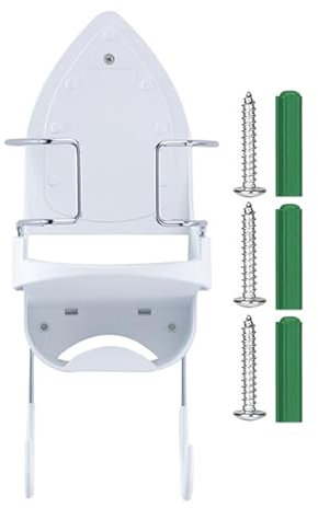 Ironing Board Holder Wall Mount | Sturdy Iron Board Stand Rack,Over the Door Ironing Board Hnager, Space-Saving Iron Storage Hook for Max 5 Inch Width Iron