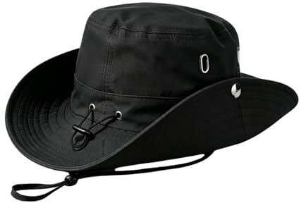 JFAN Sombrero de Pesca Hombre Mujer protección UV Gorro Pescador con ala Ancha Gorro de Sol Transpirable para Safari Pesca Camping Senderismo