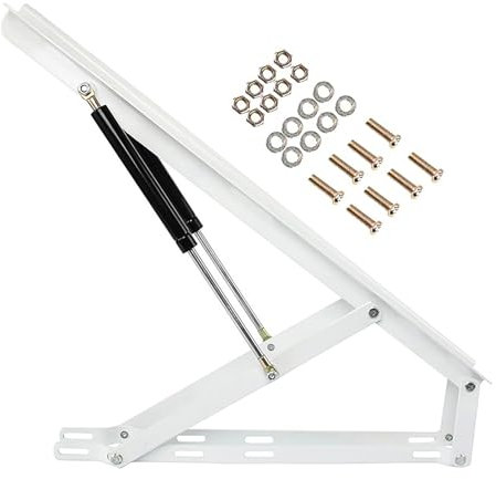 Mecanismo de elevación de cama de almacenamiento neumático, bisagras de cierre suave con resorte de gas, mecanismo de elevación de cama plegable, kit de elevación de cama con resorte de gas para alma