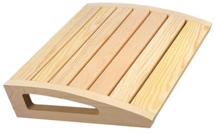 perfk Sauna-Rückenlehne aus Holz, Gebogene Sauna-Kopfstütze, professionell, rutschfest, modern, Stützkissen für das Baden im Hotel-Dampfbad