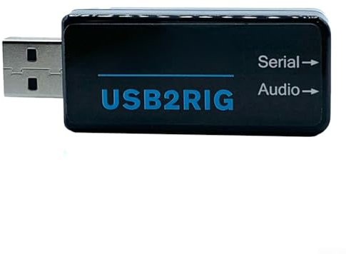 HpLive USB Sound Card Connector Isolator Audio2Rig Amateur Funk Soundkarte Anschluss PTT Steuerung Kompatibel mit für Jianwu für Yaesu für ICOM für Windows für Android für OS