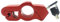 Amosfun 1 Set serratura di sicurezza per blocco dell'acceleratore della blocco lucchetto antifurto per blocco freno Lega di alluminio rosso