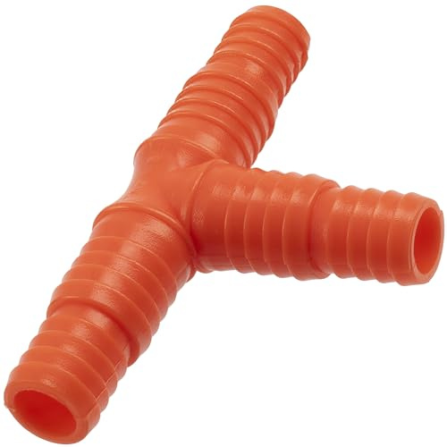 AERZETIX - Juego de 10 Conectores Distribuidores Reductores Estriados en T 1/2'' y 5/8'' para Manguera de Riego con Diámetro Interior ∅13 y ∅16mm de Plástico Unión Racor Equipos Jardinería