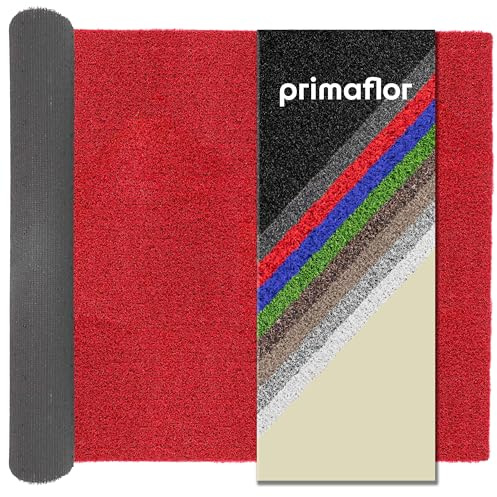 Primaflor Kunstrasen Color Wave B1 | Rot | 200x100 cm | 8 mm | B1 schwer entflammbar | wasserdurchlässig | UV-beständig | Rasenteppich für innen und außen | Outdoor Bodenbelag