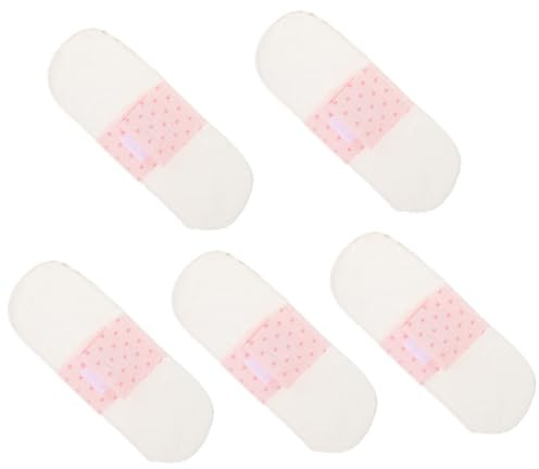 VILLCASE Wiederverwendbare Menstruationsbinden aus Baumwolle 5 Stück Sanft Saugfähig und Hautfreundlich für Täglichen Gebrauch und Empfindliche Haut