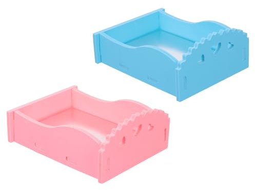 Happyyami Cama de Verano para Hámster 2piezas Alfombrilla Refrescante de PVC para Reducir Temperatura Rápidamente y Fácil de Limpiar, Adecuado para Animales Pequeños y Color Aleatorio