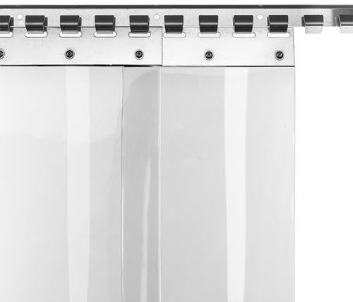 PVC-Lamellenvorhang Streifenvorhang Lamellen 20cm Br 1,0m Br. 1,50m H.