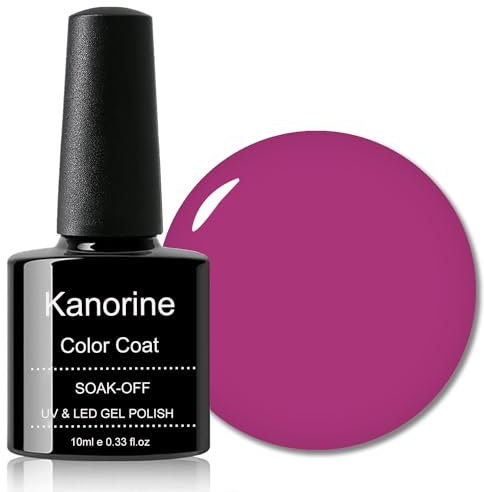 KANORINE Gel Polish Soak-Off UV/LED Gel Nail Polish red purple Color Coat Gel Nail Varnish Nail Art TYPE 10ml