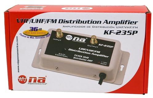 36 DB Cable Antenna Color TV Booster Signal Amplifier VHF UHF FM HDTV