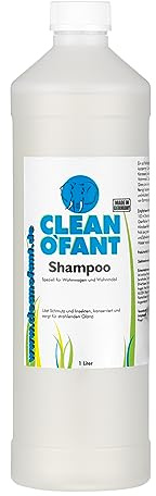 CLEANOFANT Shampoo Konzentrat mit Wachs 1 Liter Wohnwagen & Wohnmobil | Außen Reiniger mit Versiegelung - Für Lack GFK Gelcoat Folie Alublech Acrylglas - Strahlender Glanz & biologisch abbaubar