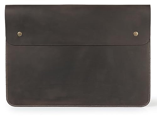 MegaGear Echtleder MacBook Tasche Laptop-Hülle für MacBook Pro und MacBook Air - 16 Zoll - 15 Zoll - 15,5 Zoll (M4, M3, M2, M2 Pro, M2 Max, M1) 2020 bis 2024 Modelle