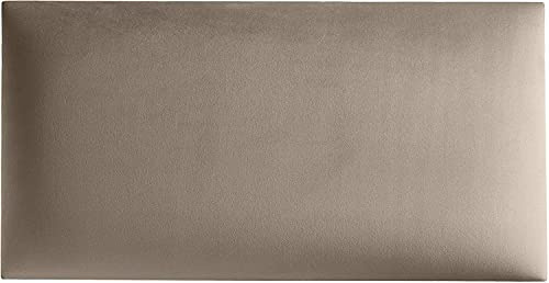 MartHome 3D Wandpaneele Gepolstert Dekorationspaneele Wandkissen - Wandverkleidung Wandpolster Wanddeko 3D Wandkissen Polsterpaneel - Einfache Installation (50X30cm, R16 Beige)