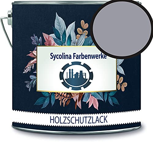 Sycolina - Vernice protettiva per legno, resistente alle intemperie, protezione a lungo termine dalle intemperie, colore grigio segnaletico RAL 7004