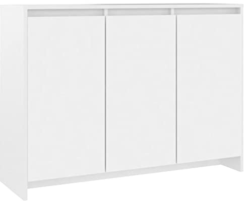vidaXL Credenza Bianca 102x33x75 cm in Truciolato