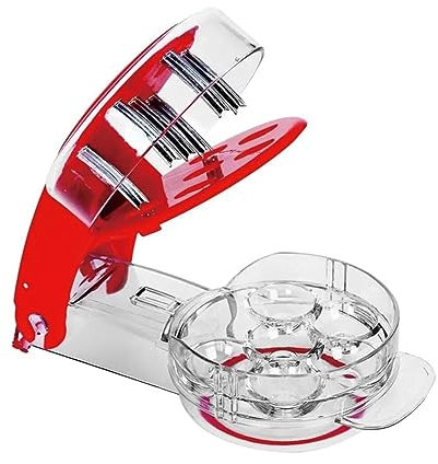 Tiiyee Deshuesado de Cerezas, Deshuesado Cerezas Multi Deshuesador Fácil Apretar Eliminación Con Agarre 6 Deshuesadores Rápida Piedras Frutas Herramienta Core Semillas para Hacer Pastel Cereza