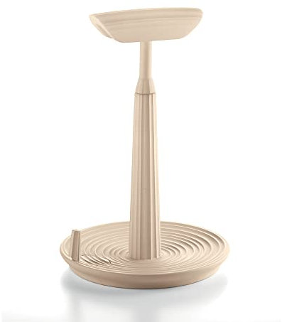 Guzzini - Eco-Kitchen, Stop&Tear, Portarotolo Universale da Cucina in Plastica Riciclata - Argilla, Ø 17 x h26 cm - 18020179