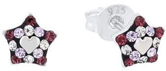 Prinzessin Lillifee Ohrstecker 925 Sterling Silber Ohrschmuck, mit Zirkonia synth., Kommt in Schmuck Geschenk Box
