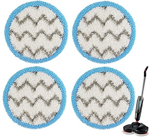 Sgizoku Ersatz-Pads für Vileda Looper Dampfreiniger - Mikrofaser-Bezüge für Livington Steam Twister Ersatz Pads - 15.5cm Universal Elektrische Ersatz Wischpads für Dyson/Hurricanes