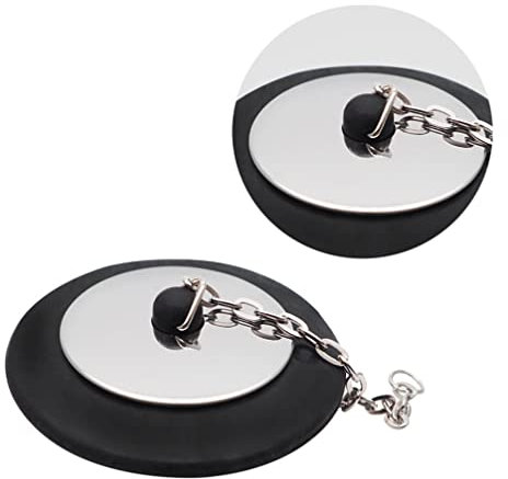 DOITOOL Rubber Bathtub Drain Stopper Mit Kette Wasserdichter Abflussstopfen Für Badewanne Küche Und Waschküche Einfach Zu Reinigen Kindersicher Für Zuhause Und Hotel Style a