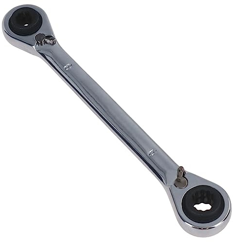 AB Tools Llave de carraca reversible 4 en 1 de doble extremo, 8 mm, 9 mm, 10 mm, 11 mm, 72 dientes