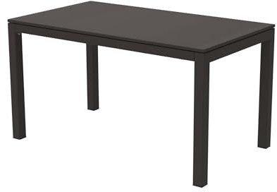 Mondo Viro Ausziehtisch aus lackiertem Metall Extia für den modernen Garten, 140/200/200 x 80 cm, 75 h (mittel - 140/200 x 80 x 75 h, Bronze)