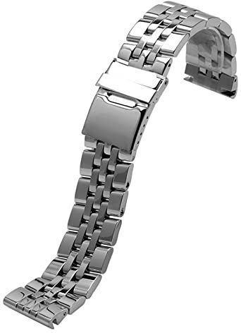 vkeid 316L-Edelstahl-Uhrenarmband, 22 mm, 24 mm, massives Metallband für Breitling. Uhrenarmband, Herrenuhrenarmband für A49350 AB042011