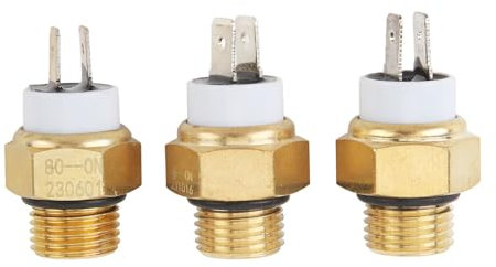 KIMISS Kühlerkühlmittellüfterschalter, 3 Stück M16x1,5 Mm Wassertemperaturschalter Motorkühlerkühlmittellüftertemperatursensorschalter für CB250 CB600 CBR600 CB900
