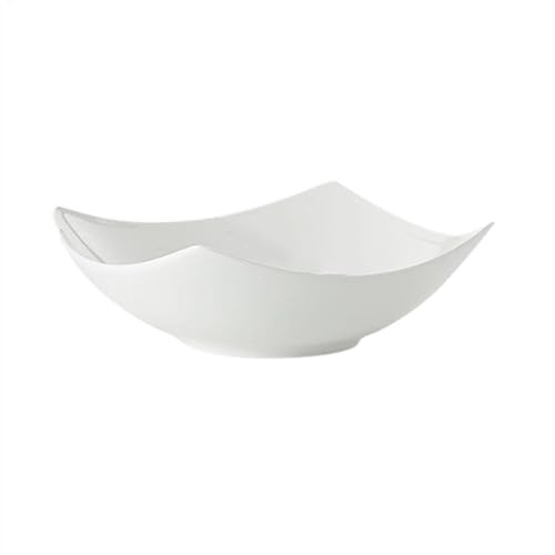 Plato pequeño Platos de Porcelana para Aperitivos de 5,7 Pulgadas Platos llanos para Acompañamientos Platos k - Cocina Cerámica para Servir Ensalada Blanca Platos de Fru