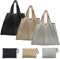 YDHfdc 3 Stück Einkaufstasche Faltbar 50x48cm Faltbare Einkaufstasche Wasserdicht Shopping Bag Einkaufsbeutel Faltbar mit Angebrachtem Beutel für Einkauf (3 Farben)